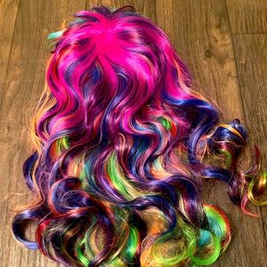 Rainbow wig
